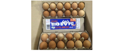 Picture of Organic Big Boys Eggs Pkt 12 - pre-order ONLY